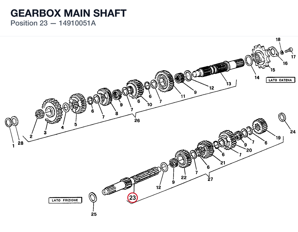 GEARBOX MAIN SHAFT