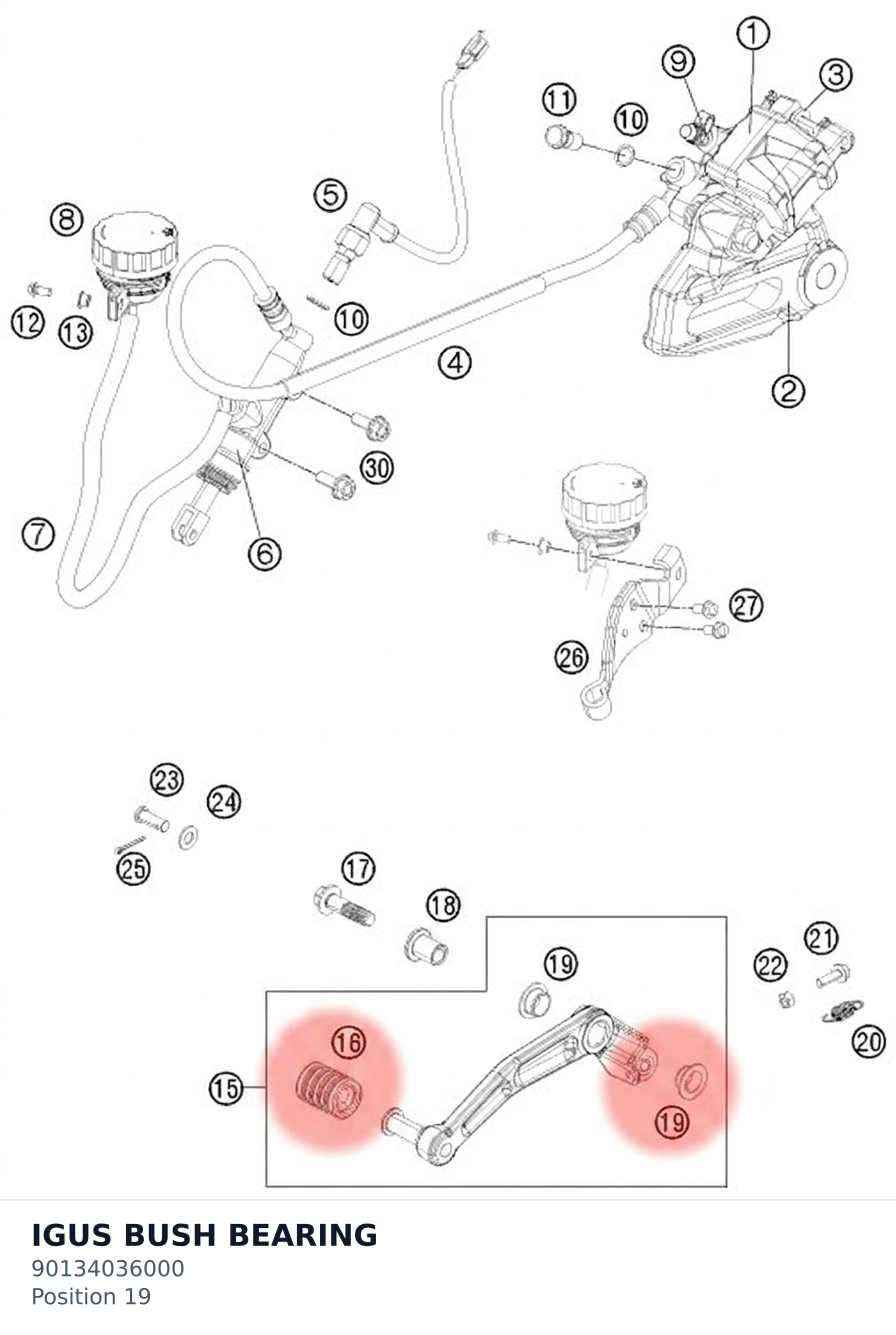 Diagram preview: IGUS BUSH BEARING (90134036000)