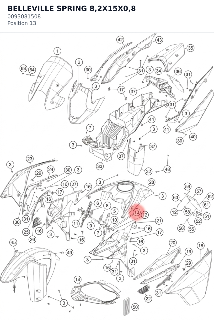 Diagram preview: BELLEVILLE SPRING 8,2X15X0,8 (0093081508)