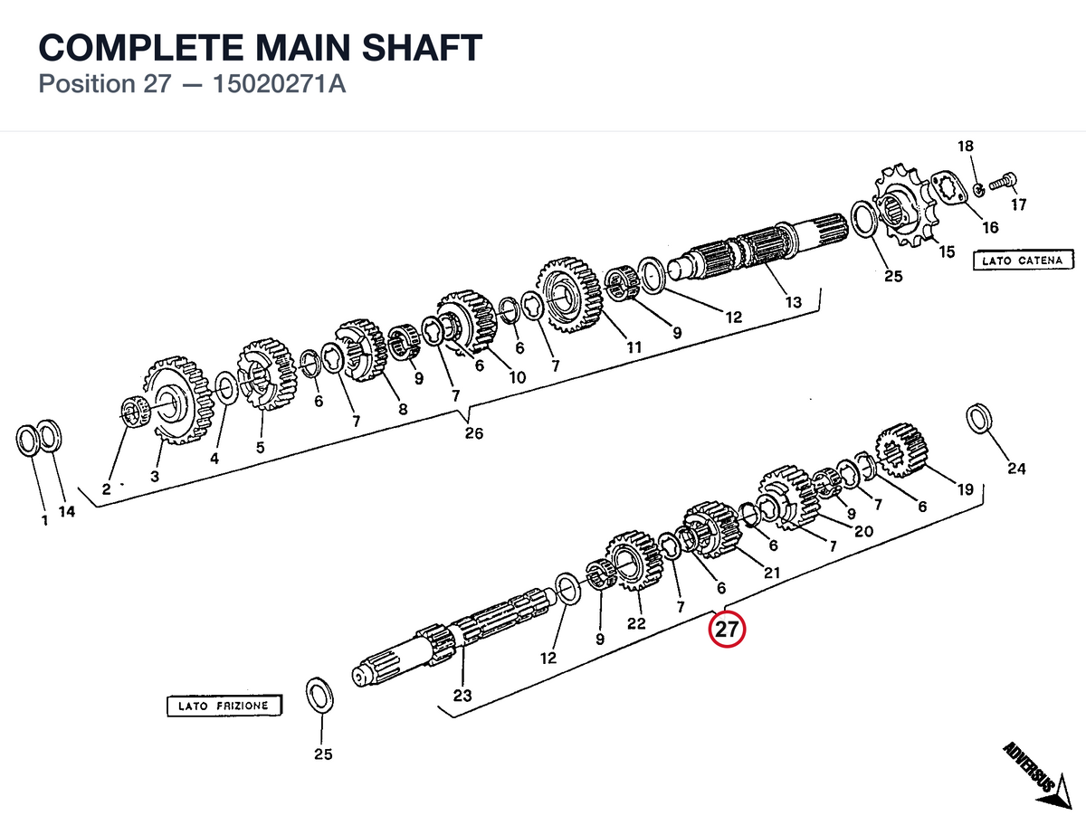 COMPLETE MAIN SHAFT