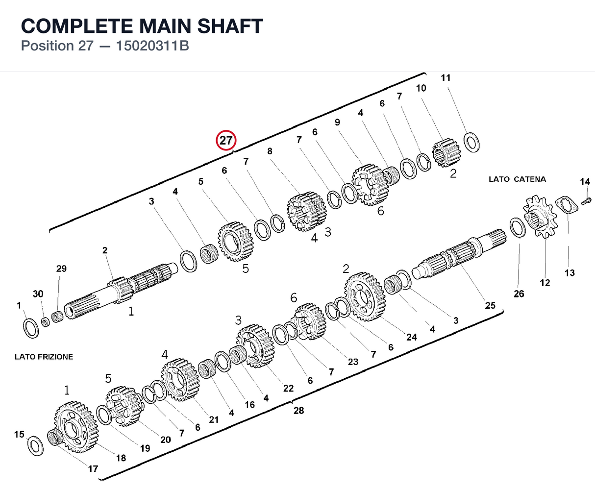 COMPLETE MAIN SHAFT