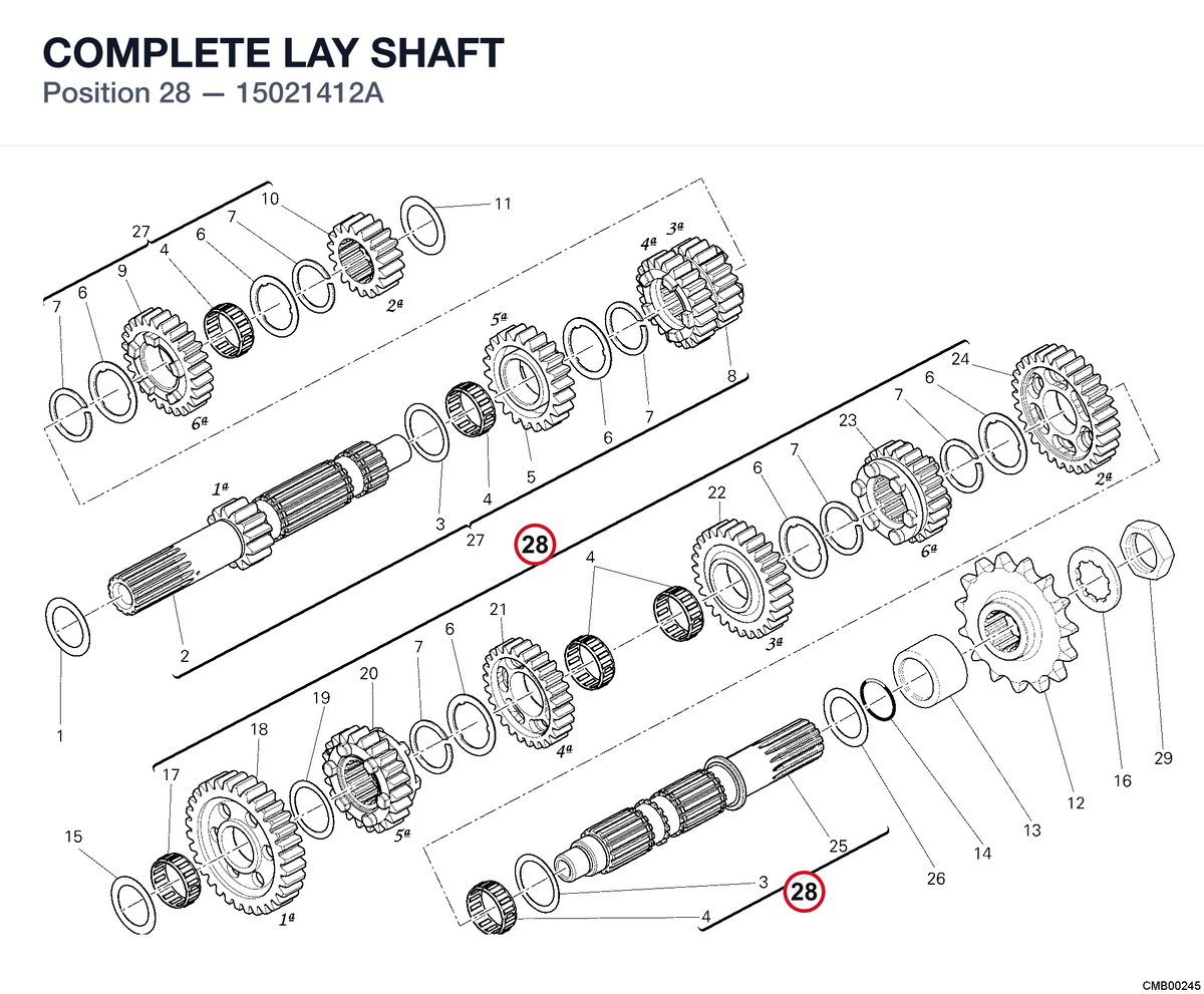 COMPLETE LAY SHAFT
