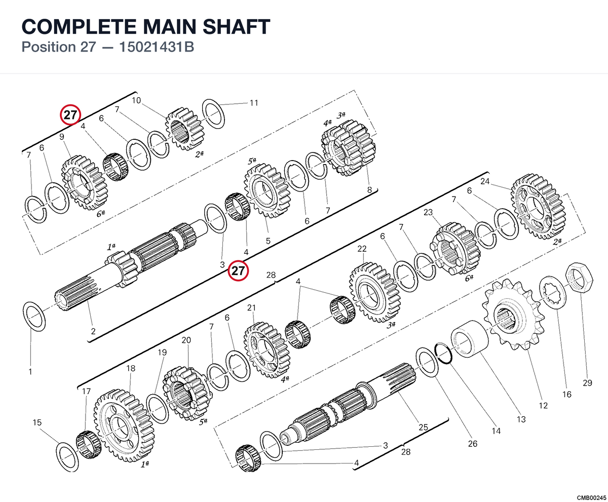 COMPLETE MAIN SHAFT