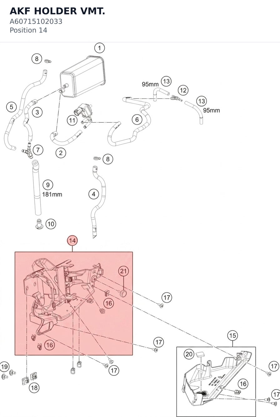 Diagram preview: AKF HOLDER VMT. (A60715102033)
