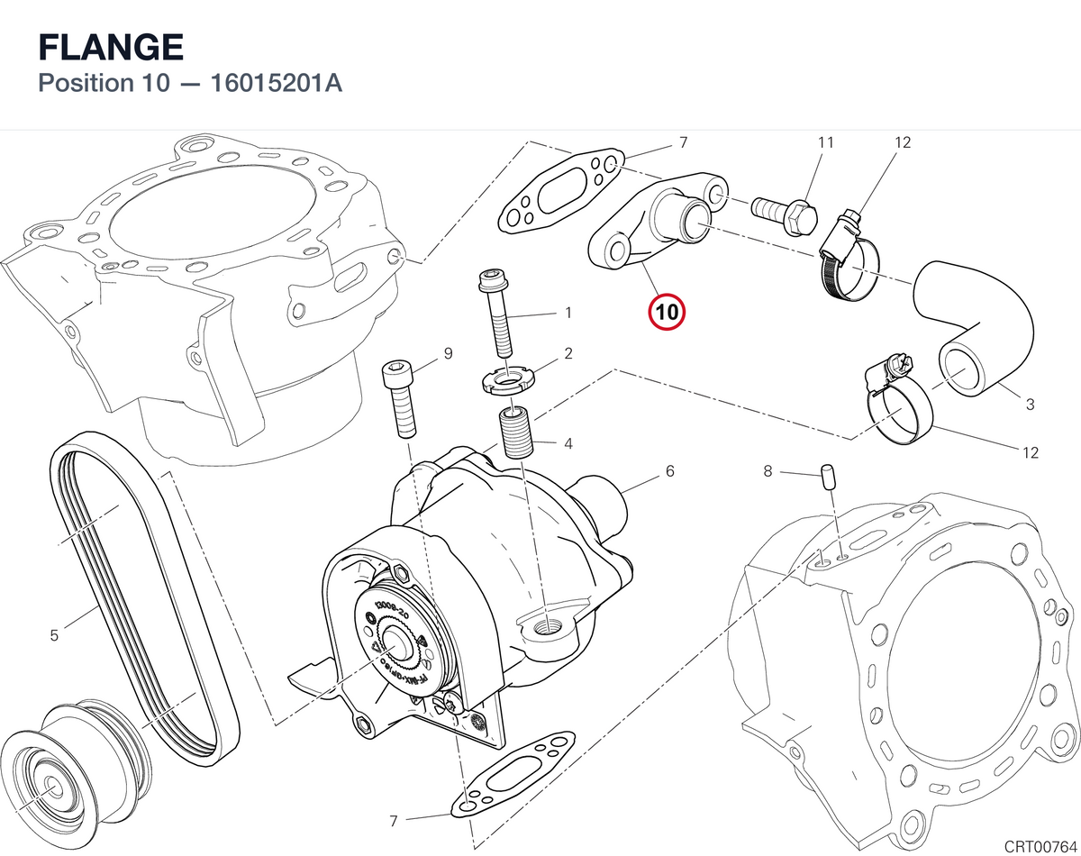 FLANGE 16015201A diagram position