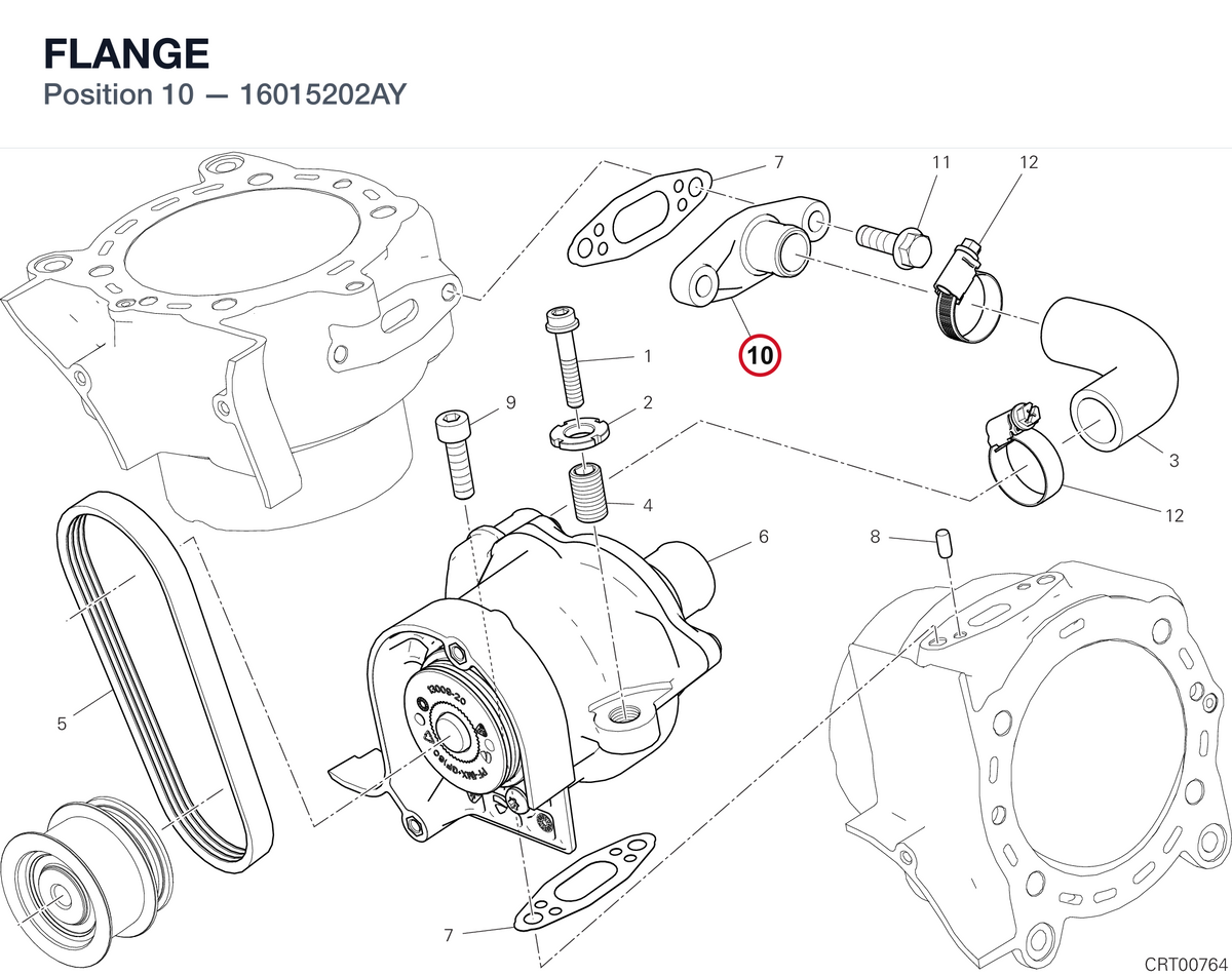 FLANGE 16015202AY diagram position