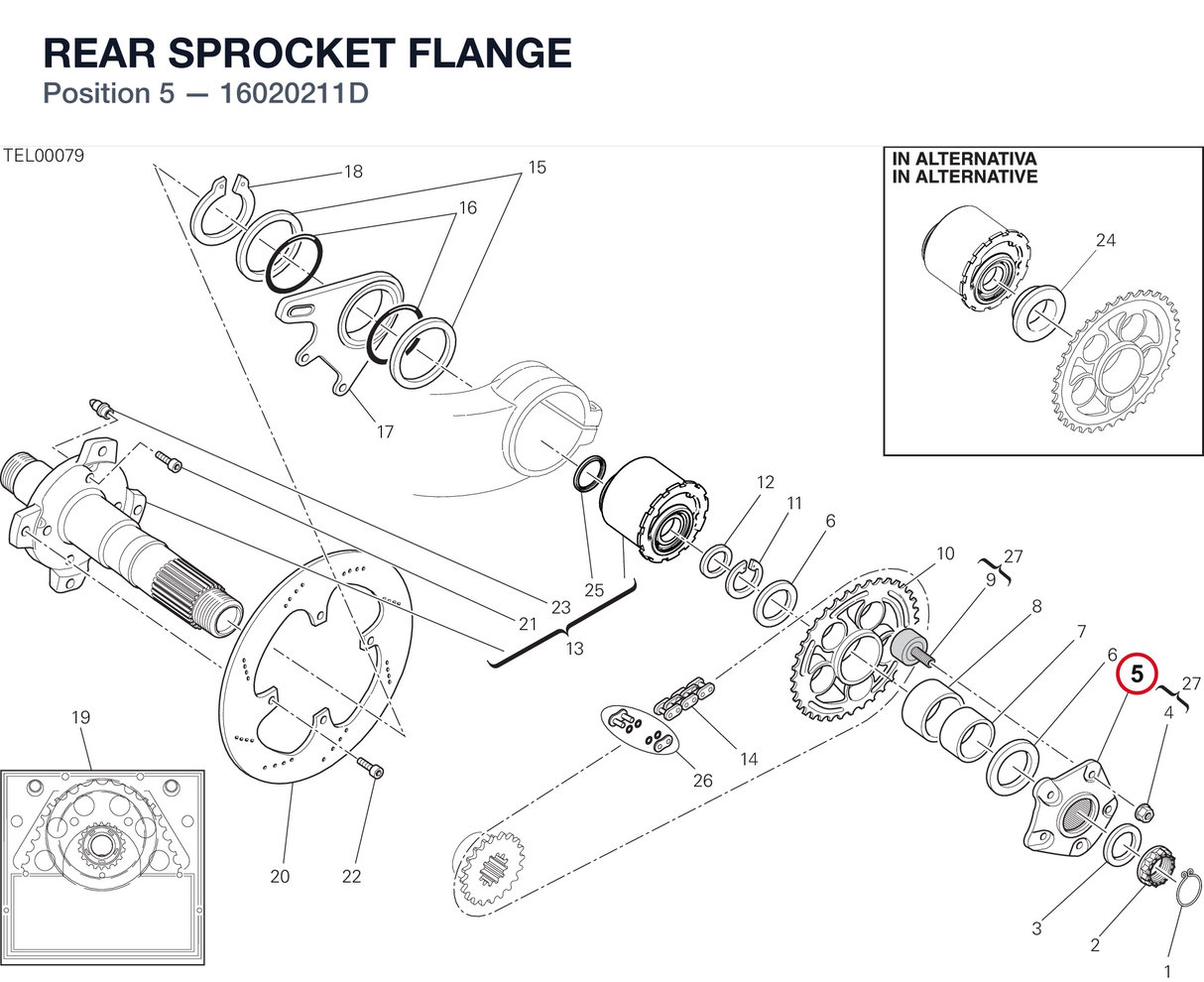 REAR SPROCKET FLANGE