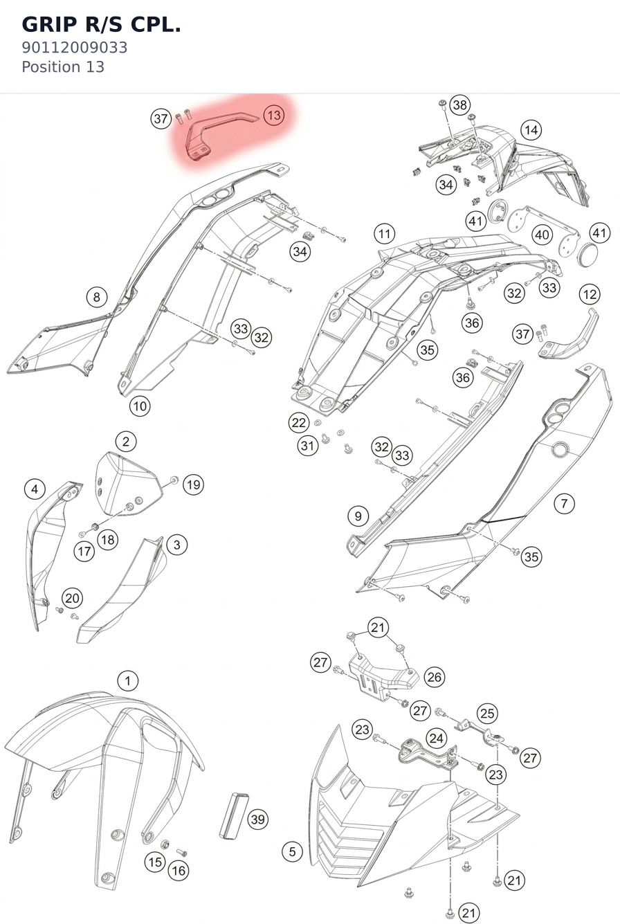 Diagram preview: GRIP R/S CPL. (90112009033)