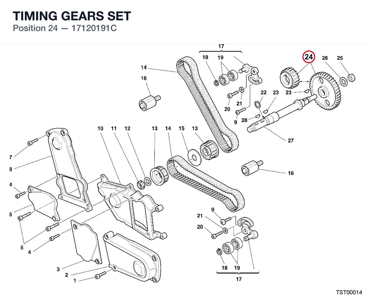 TIMING GEARS SET