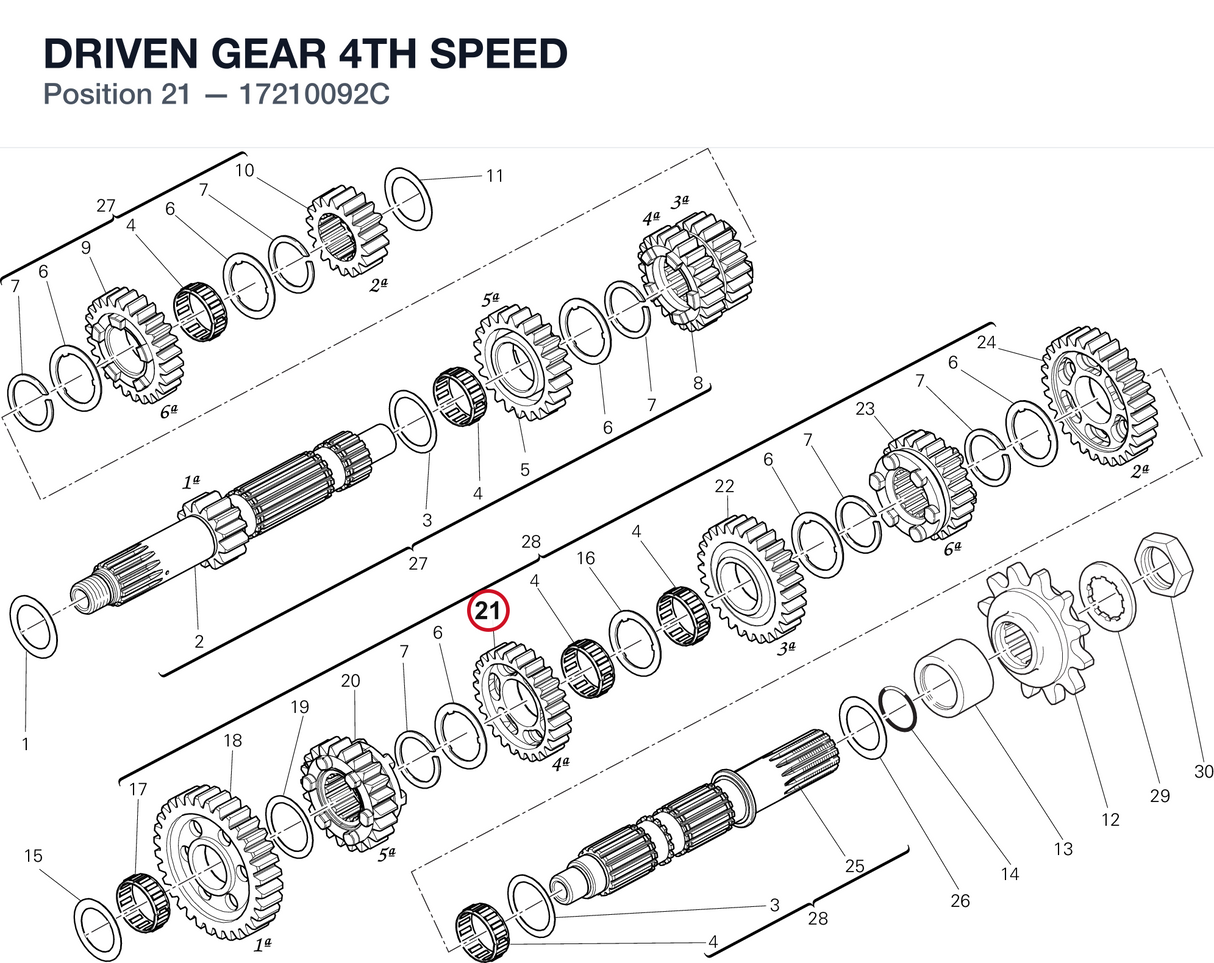 DRIVEN GEAR 4TH SPEED