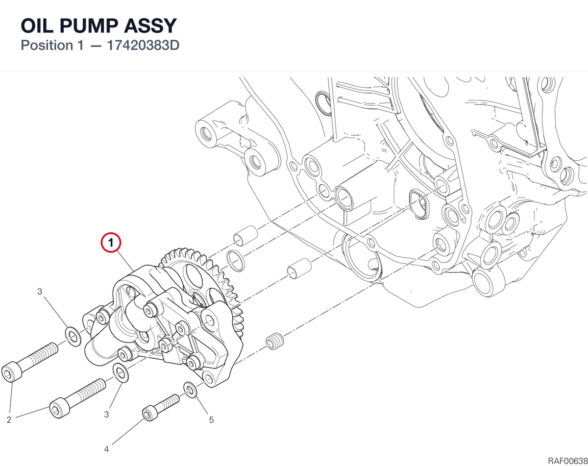 OIL PUMP ASSY 17420383D diagram position