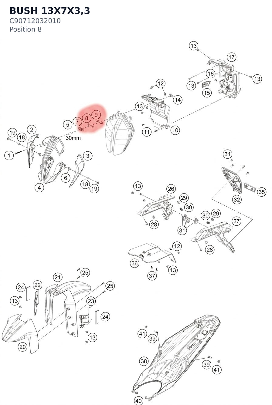 Diagram preview: BUSH 13X7X3,3 (C90712032010)