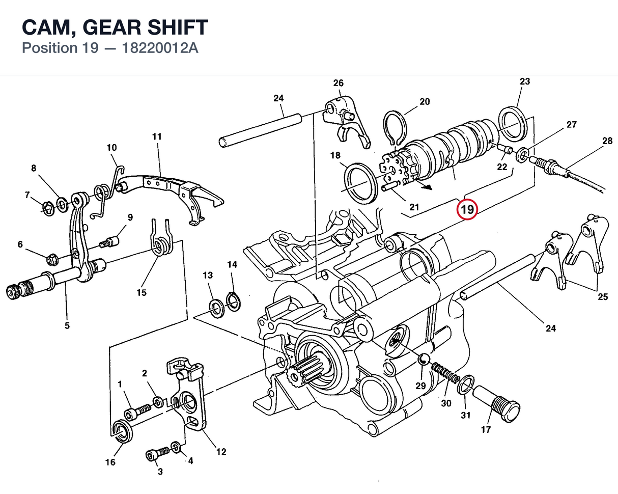 CAM, GEAR SHIFT