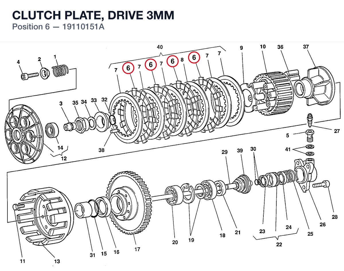 CLUTCH PLATE, DRIVE 3MM