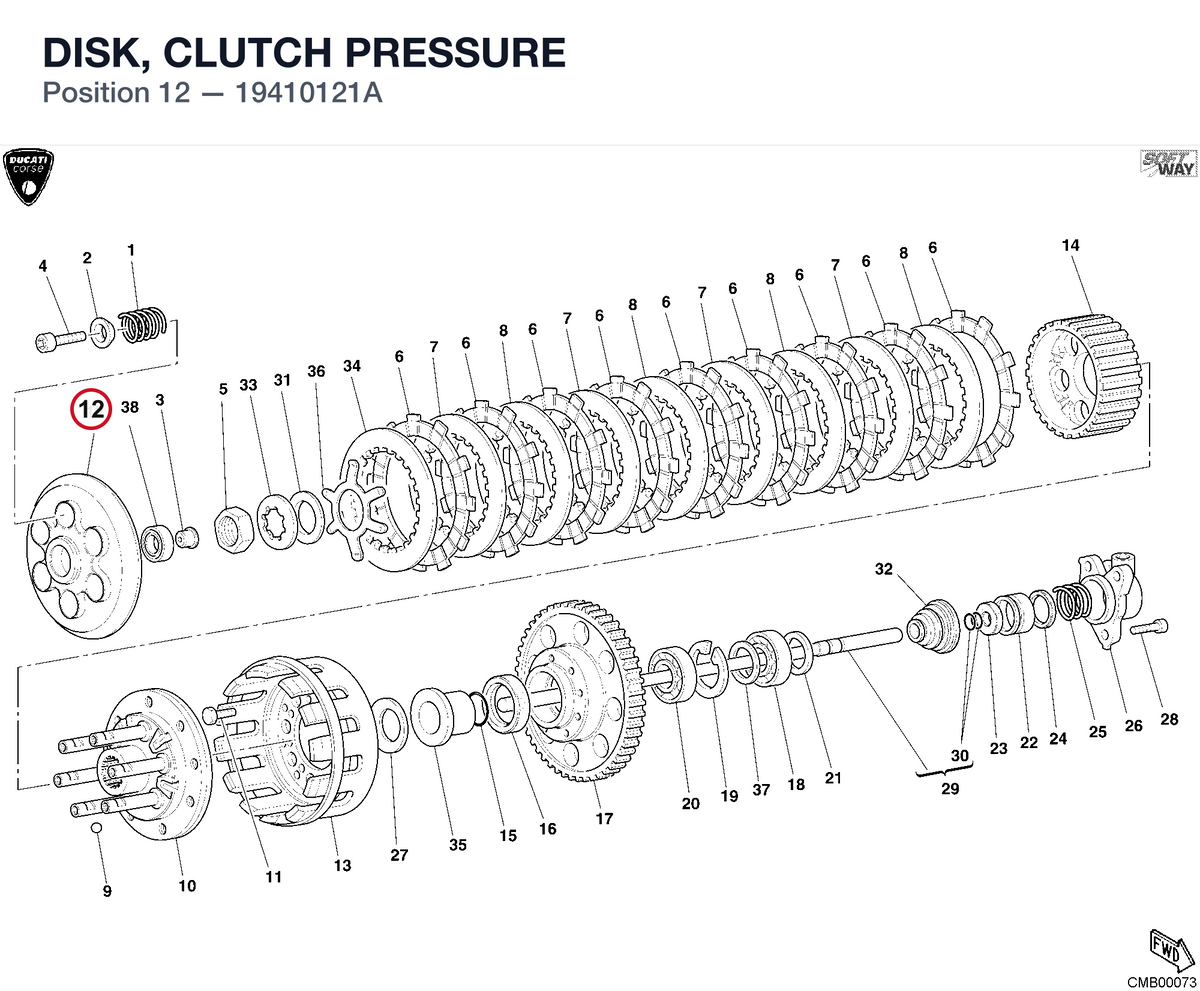 DISK, CLUTCH PRESSURE