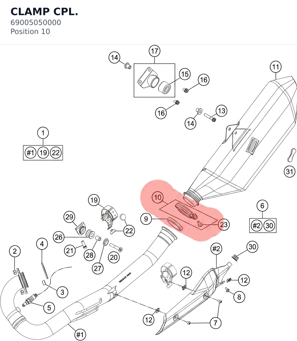 Diagram preview: CLAMP CPL. (69005050000)