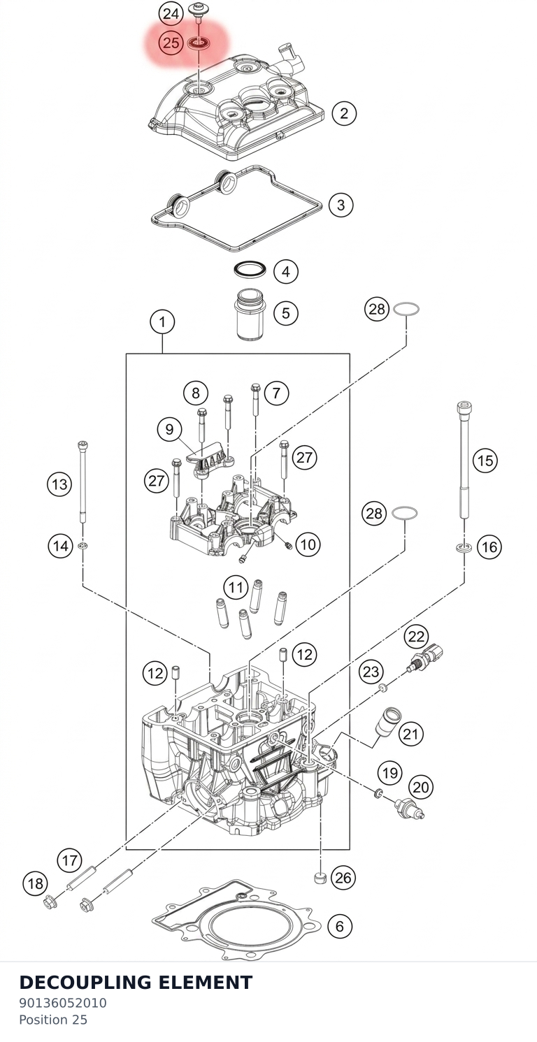 Diagram preview: DECOUPLING ELEMENT (90136052010)