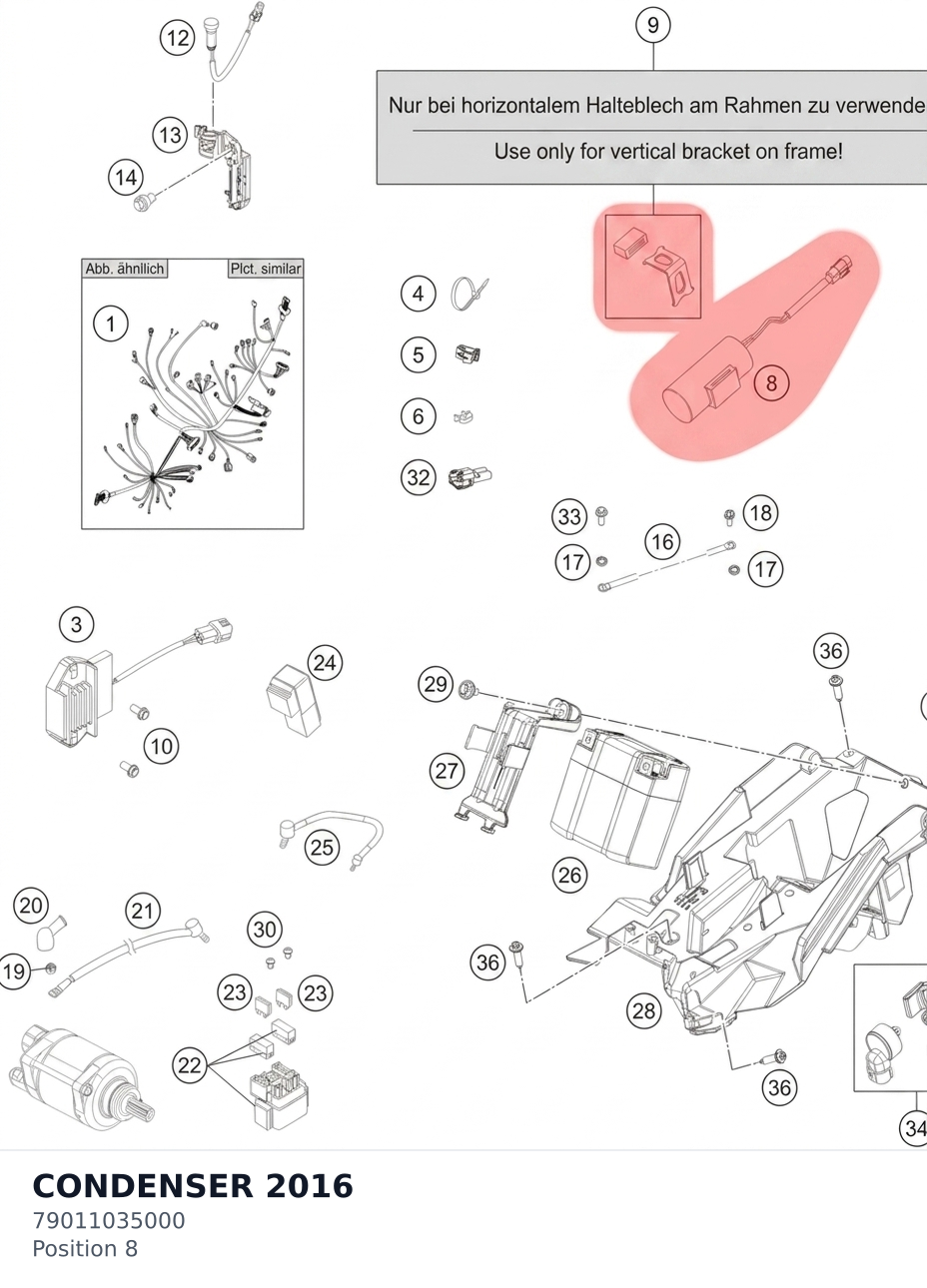 Diagram preview: CONDENSER 2016 (79011035000)
