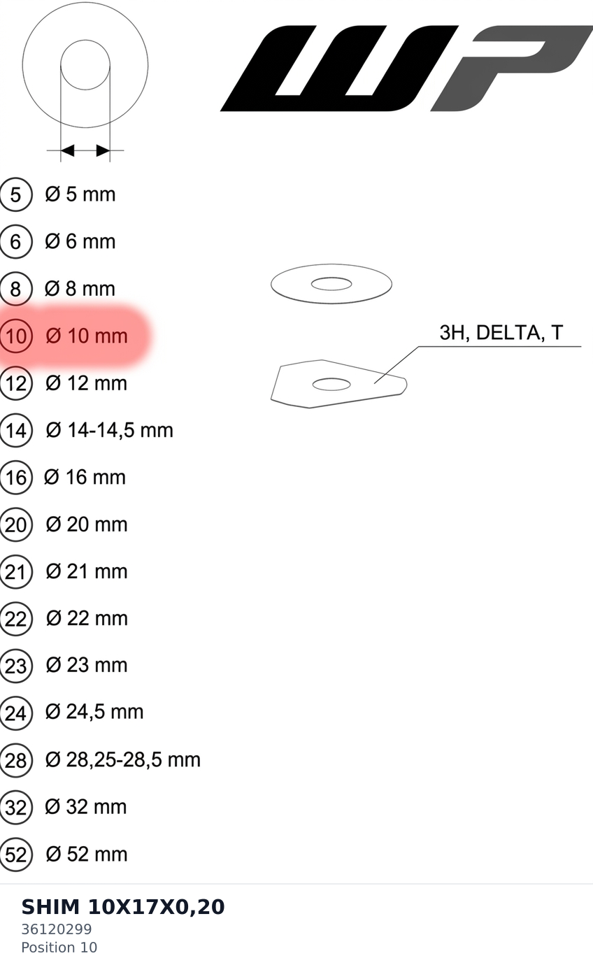 Diagram preview: SHIM 10X17X0,20 (36120299)