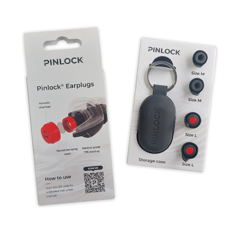 Pinlock MC-ørepropper med spesialfilter – Demp vindstøy: hør intercom