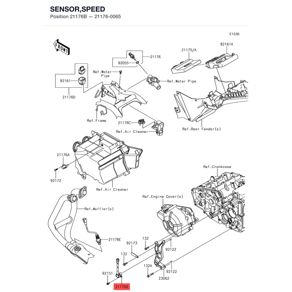 Kawasaki OEM – SENSOR,SPEED product image