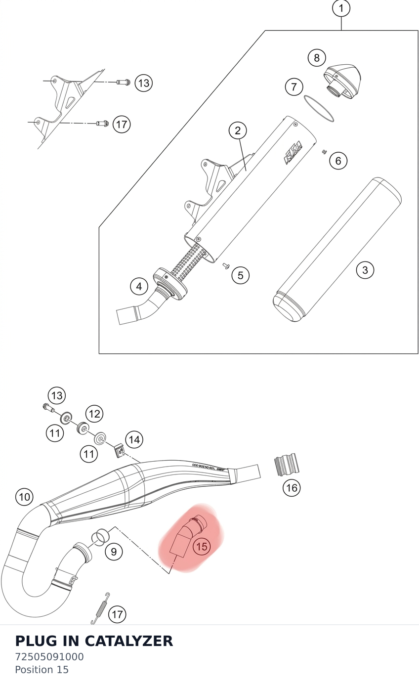 Diagram preview: PLUG IN CATALYZER (72505091000)