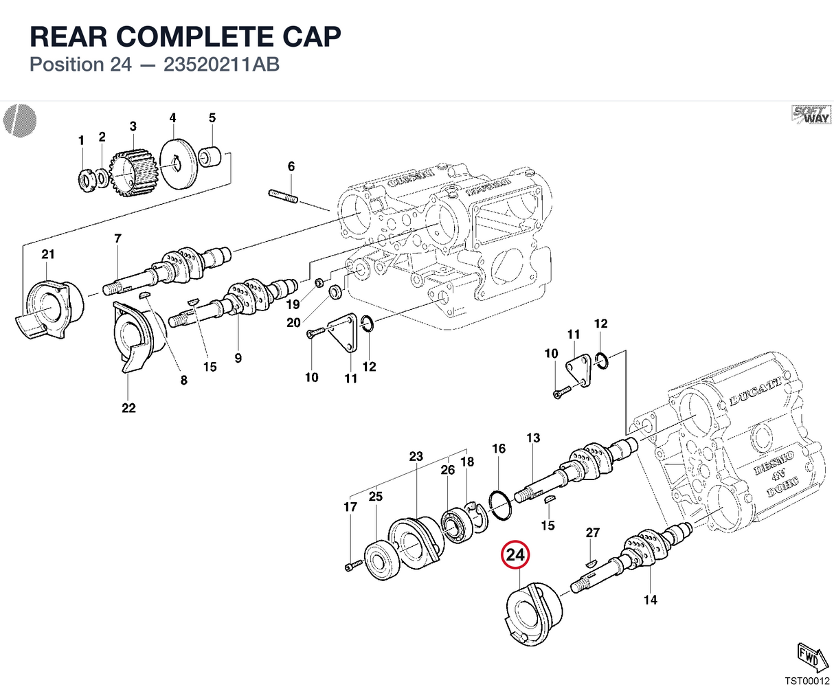 REAR COMPLETE CAP