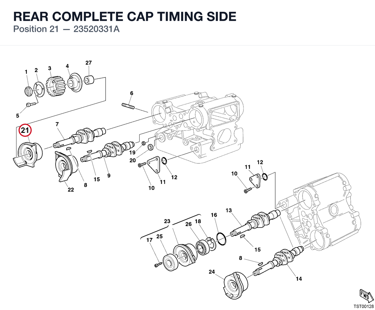 REAR COMPLETE CAP TIMING SIDE