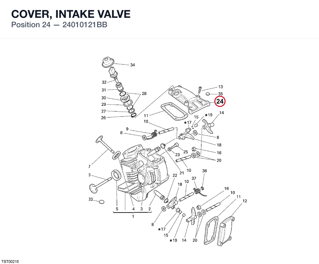 COVER, INTAKE VALVE