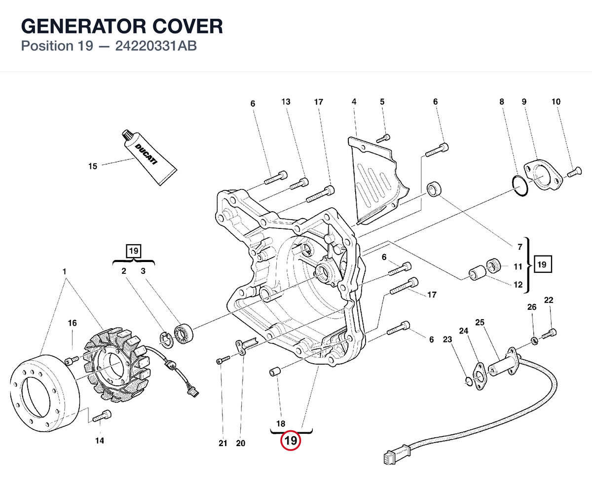 GENERATOR COVER 24220331AB diagram position