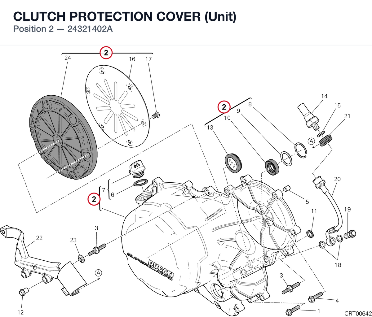 CLUTCH PROTECTION COVER (Unit) 24321402A diagram position