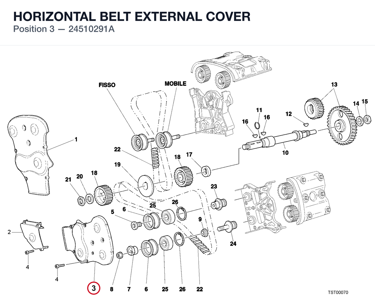 HORIZONTAL BELT EXTERNAL COVER