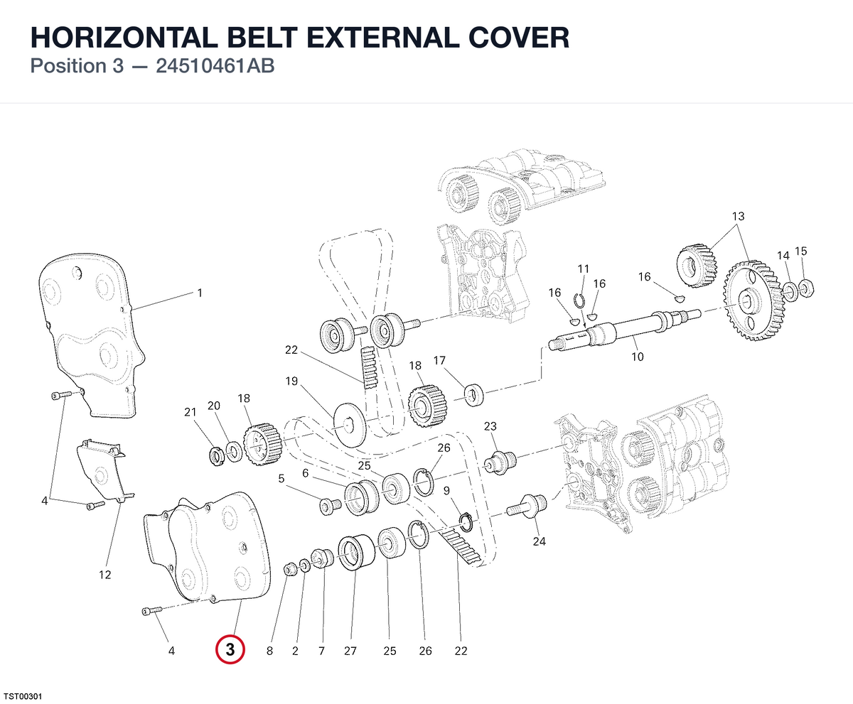 HORIZONTAL BELT EXTERNAL COVER