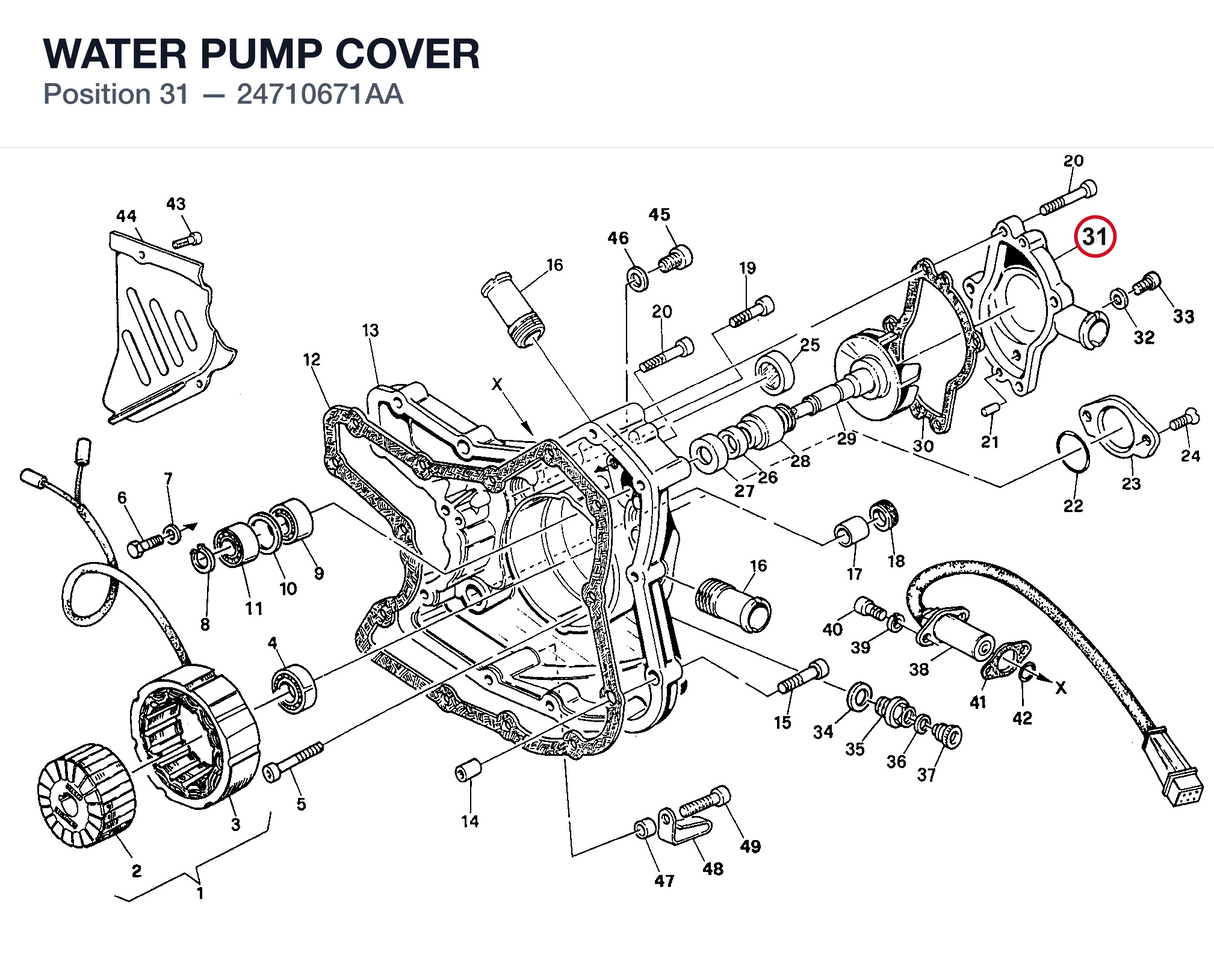 WATER PUMP COVER