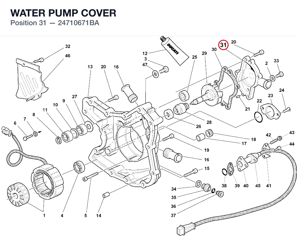 WATER PUMP COVER