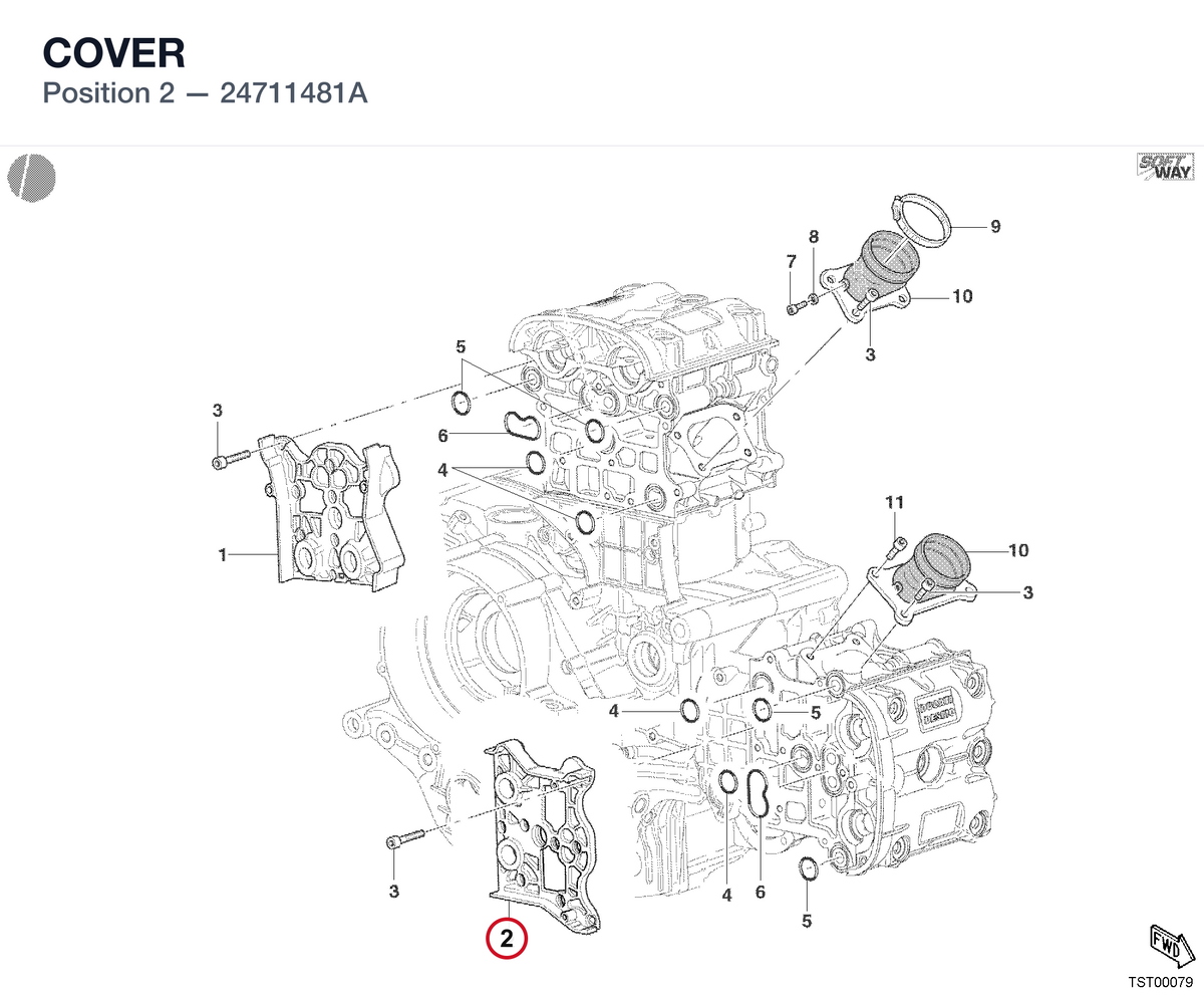 COVER 24711481A diagram position