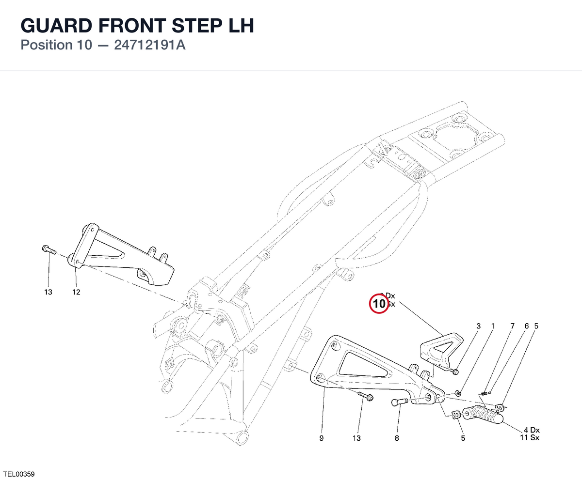 GUARD FRONT STEP LH