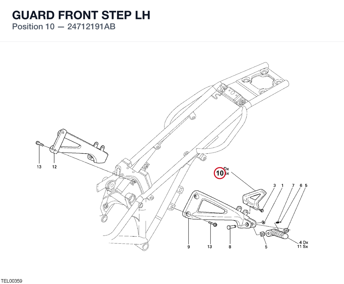 GUARD FRONT STEP LH