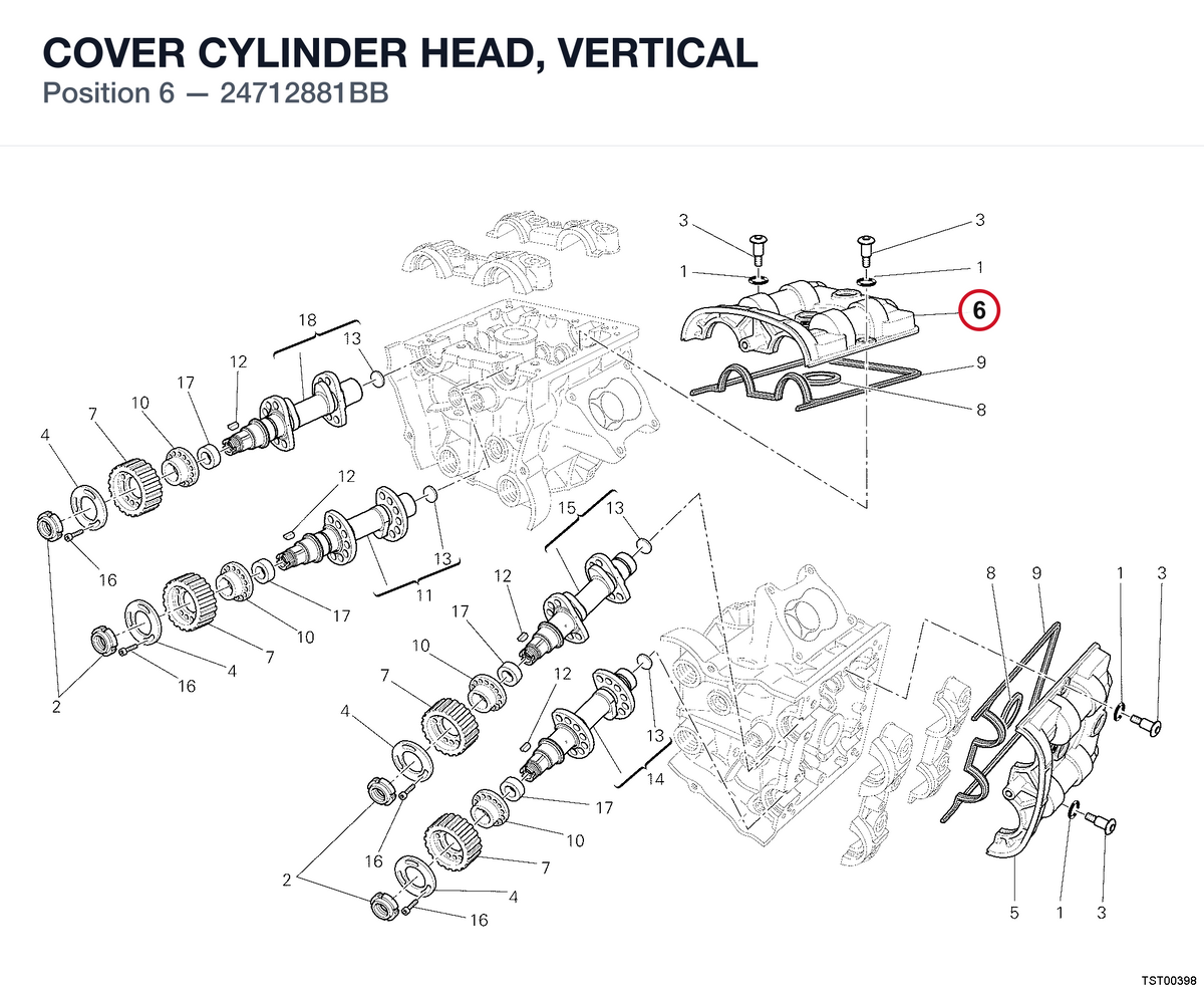 COVER CYLINDER HEAD, VERTICAL
