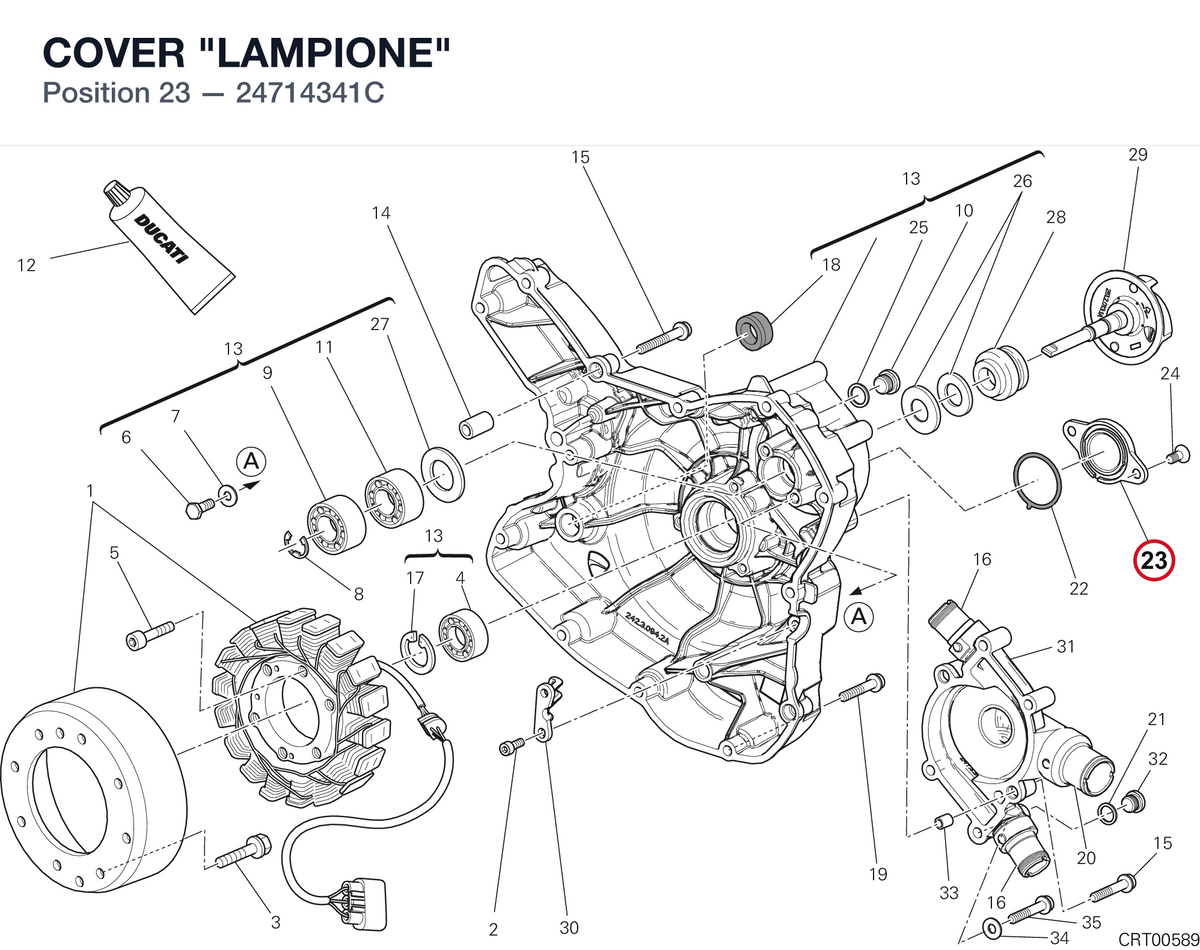 COVER "LAMPIONE" 24714341C diagram position
