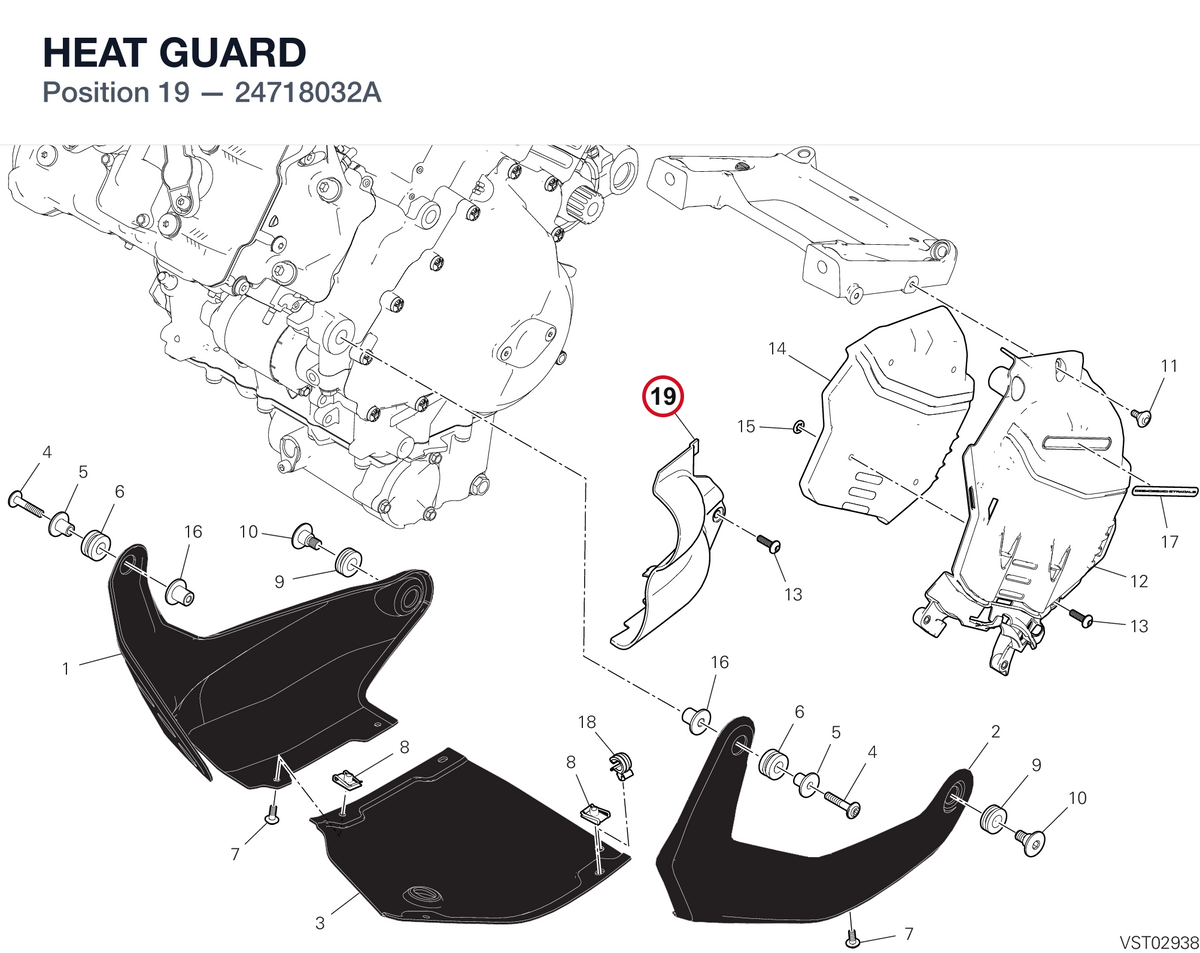 HEAT GUARD 24718032A diagram position