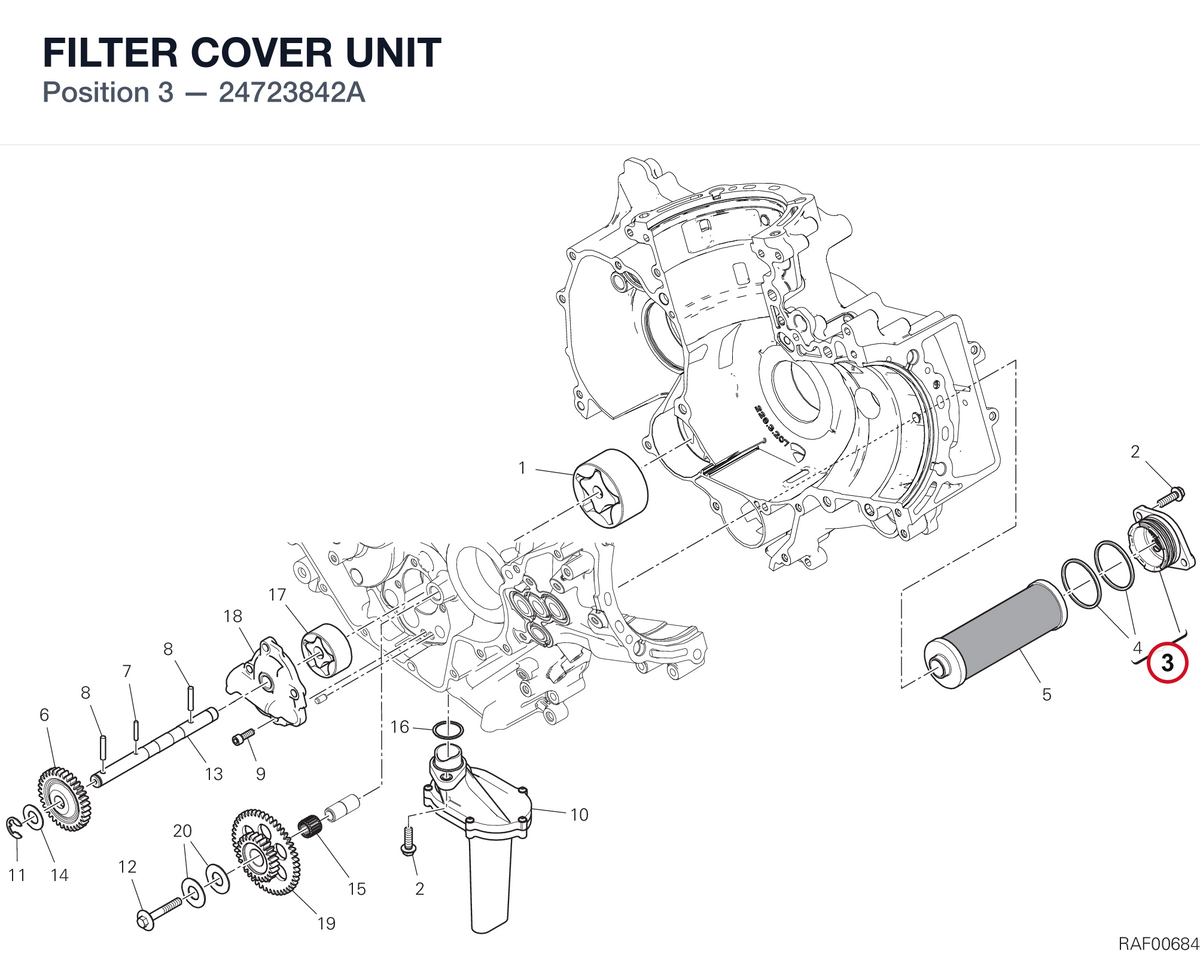 FILTER COVER UNIT 24723842A diagram position