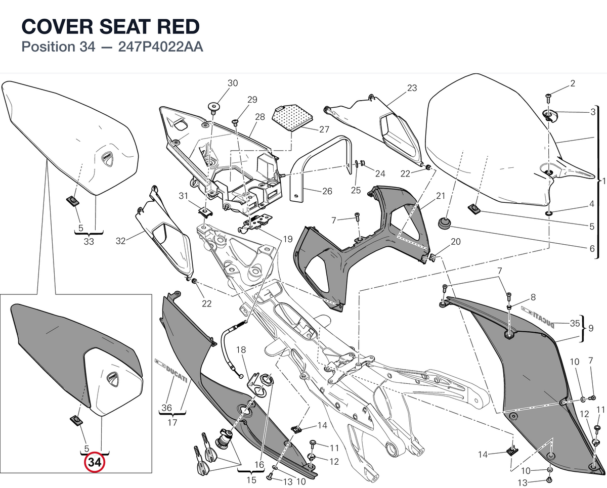 COVER SEAT RED 247P4022AA diagram position