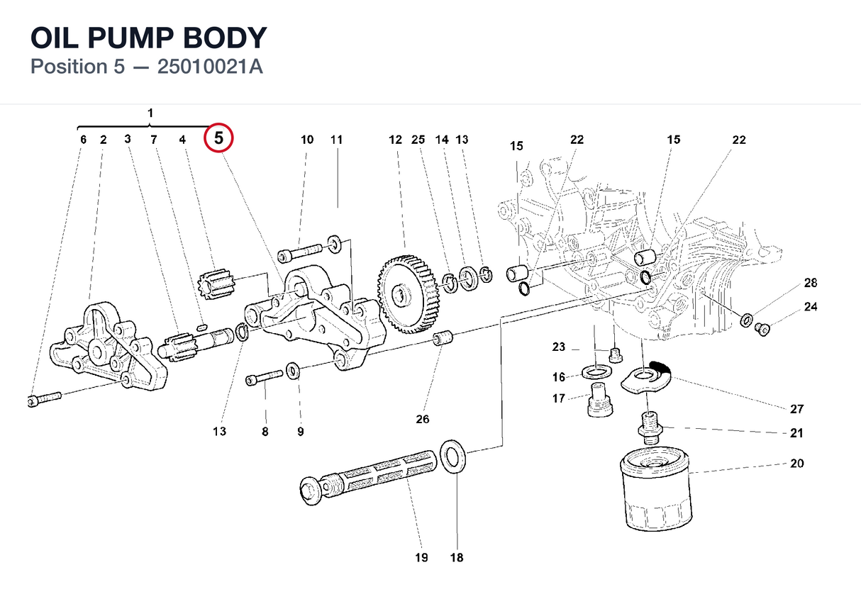 OIL PUMP BODY