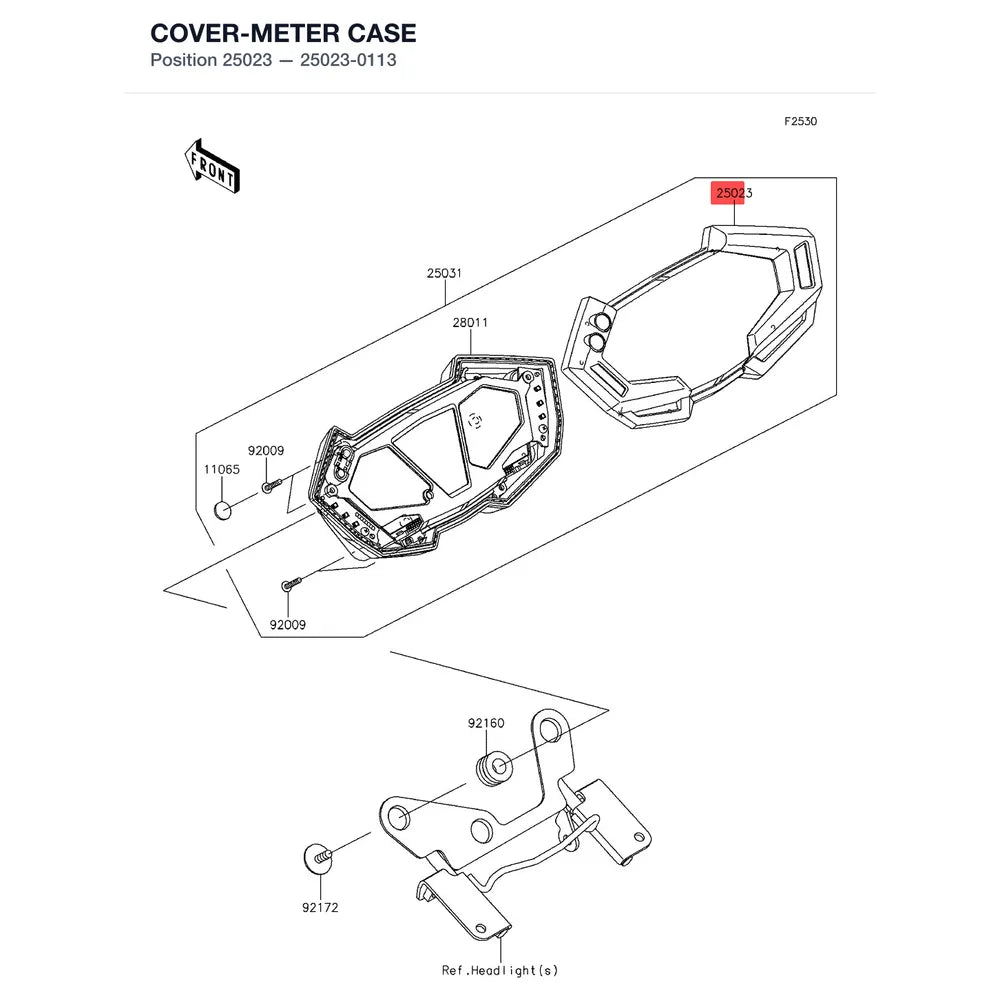 Kawasaki OEM – COVER-METER CASE product image
