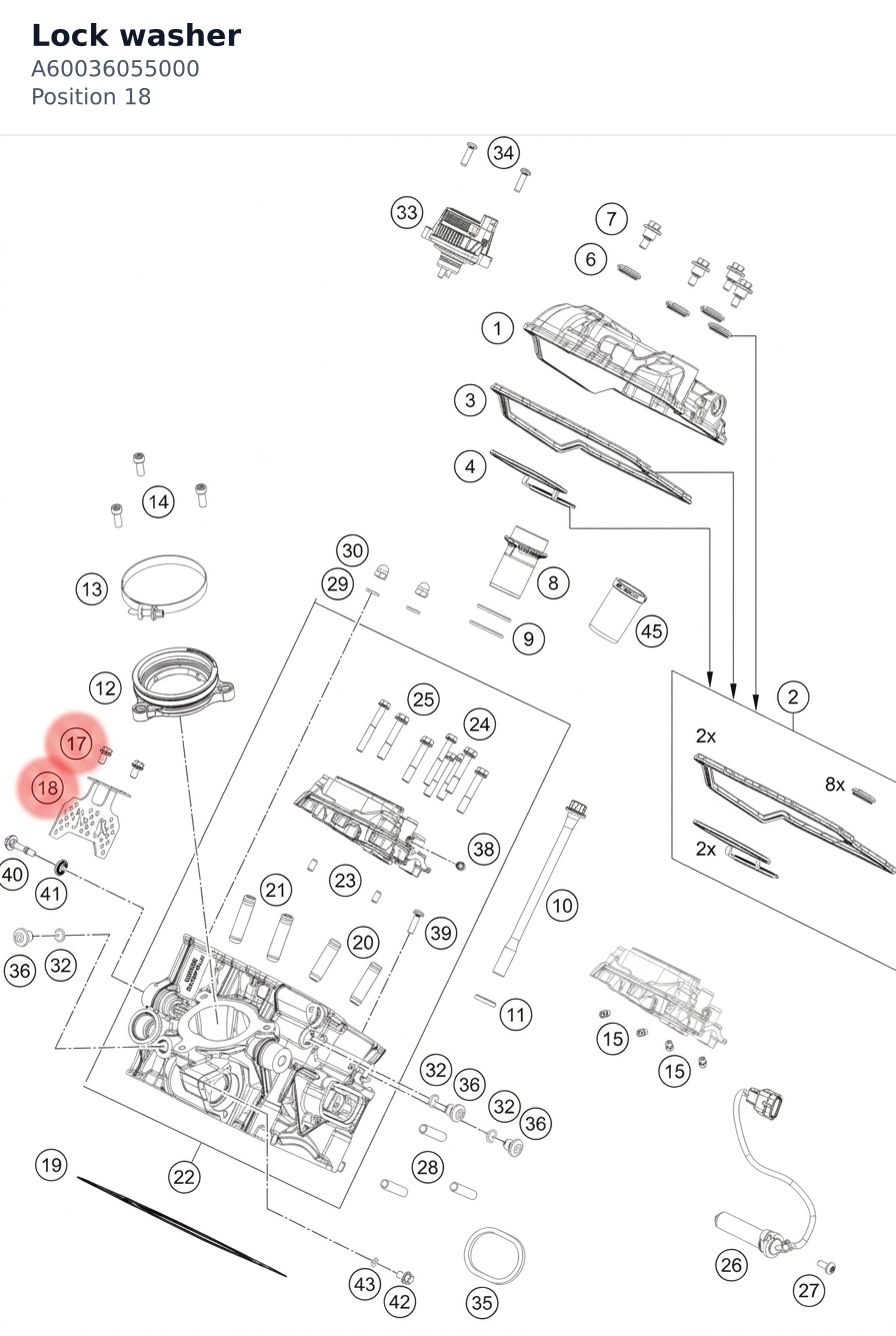 Diagram preview: Lock washer (A60036055000)