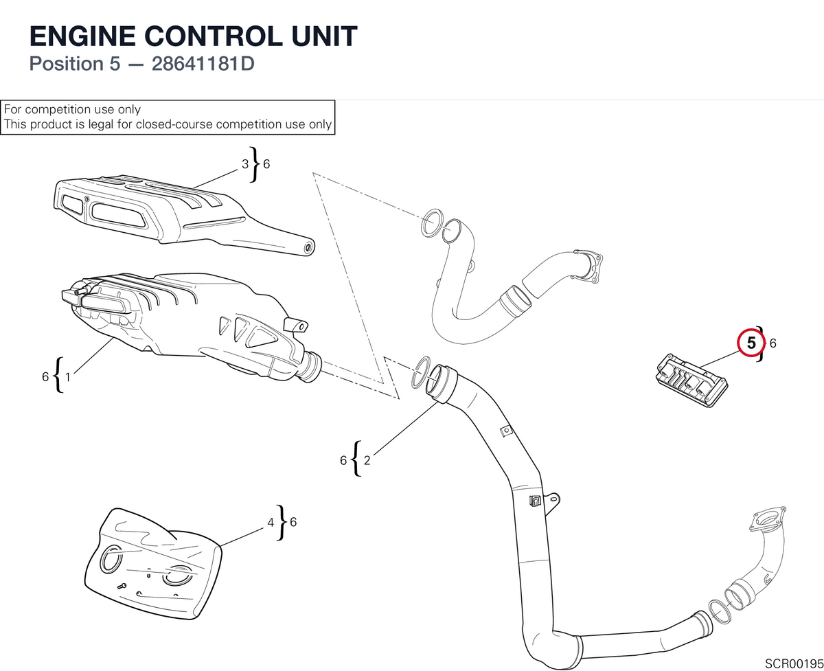 ENGINE CONTROL UNIT 28641181D diagram position