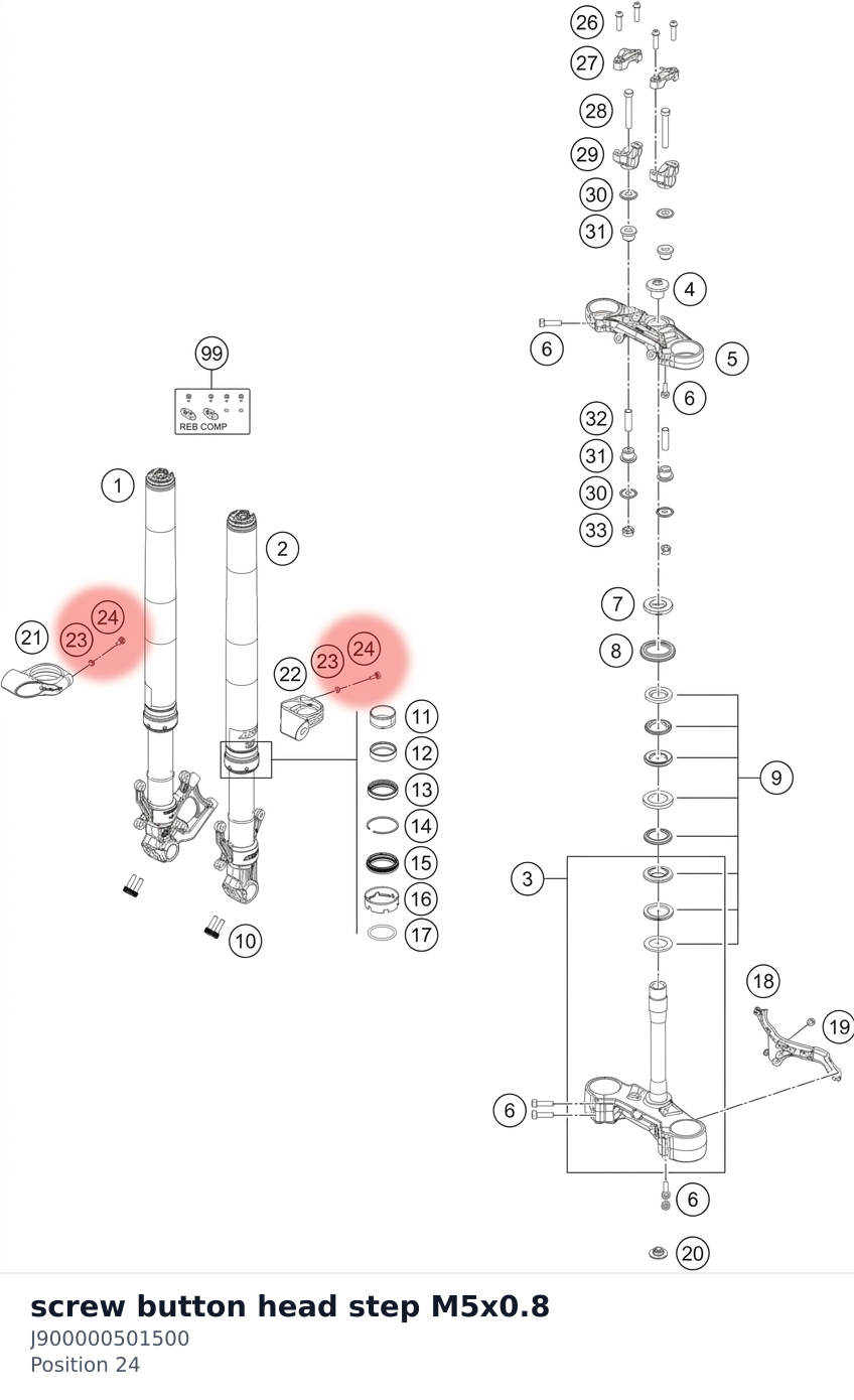 Diagram preview: screw button head step M5x0.8 (J900000501500)