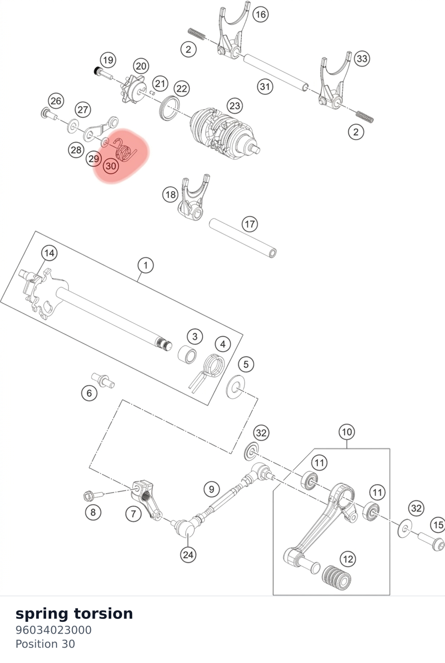 Diagram preview: spring torsion (96034023000)