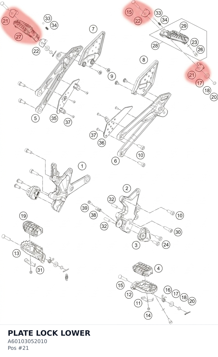 Diagram preview: PLATE LOCK LOWER (A60103052010)
